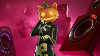 Fortnite Spice skin price and leaving date for the Meow-o'-Lantern collection