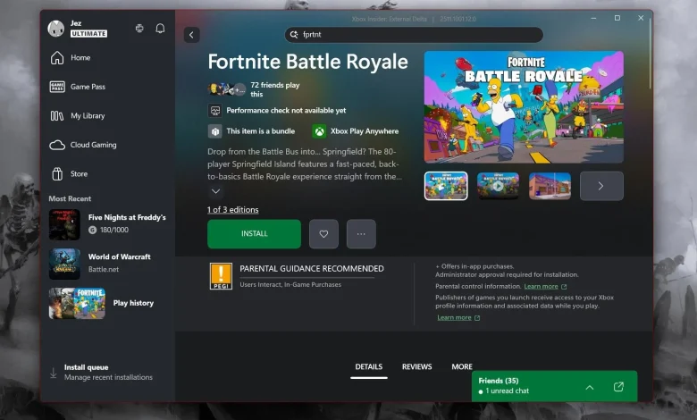 Fortnite for Xbox PC and Xbox Ally devices is currently broken for many — but a fix is on the way