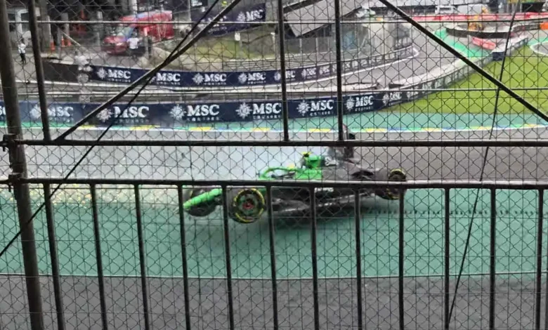 Four fans’ videos of Bortoleto’s huge sprint race crash at Interlagos