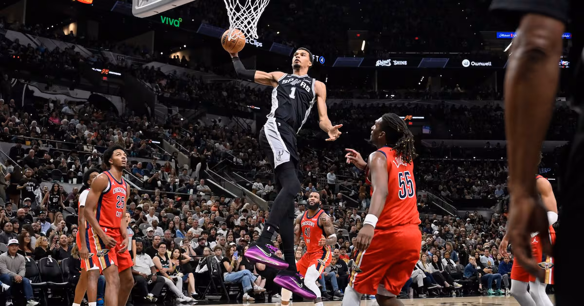 Fox makes season debut, Wembanyama has 18 points, 18 rebounds as Spurs top Pelicans