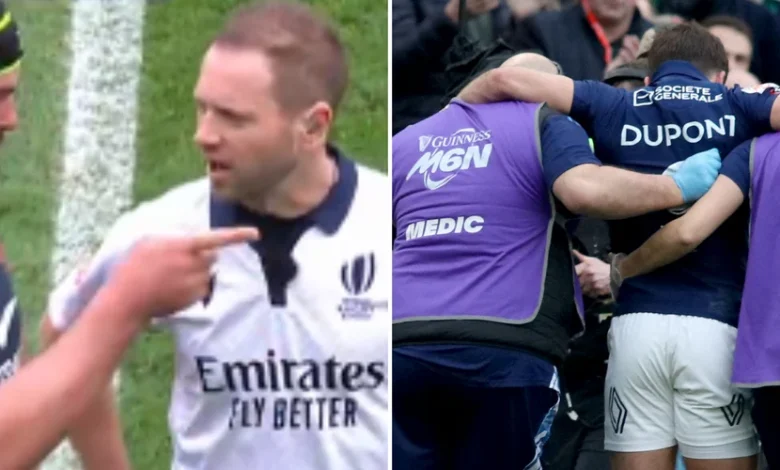 France-Afrique du Sud : "Parfois, les joueurs se blessent…" Les Bleus retrouvent l’arbitre du match où Antoine Dupont s’est blessé