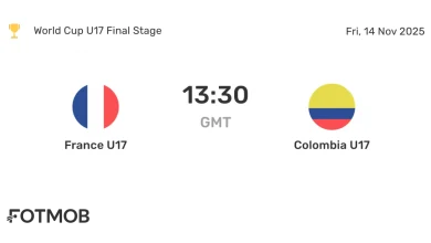 France U17 vs Colombia U17 - live score, predicted lineups and H2H stats