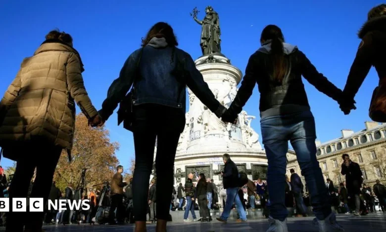 France remembers Bataclan attacks but knows enemy has not gone away