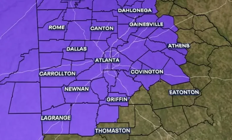 Freeze Warning for North Georgia: Arctic blast brings cold, gusty winds
