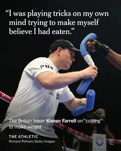 From The Athletic: "Cutting" is the controversial way boxers lose weight to make themselves eligible to fight. They use saunas, sweatsuits, diuretics, steam rooms and hot water immersions to accomplish this, and it can be dangerous for their health. https://nyti.