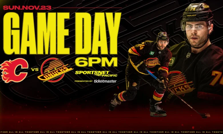 Game Notes: Canucks vs. Flames