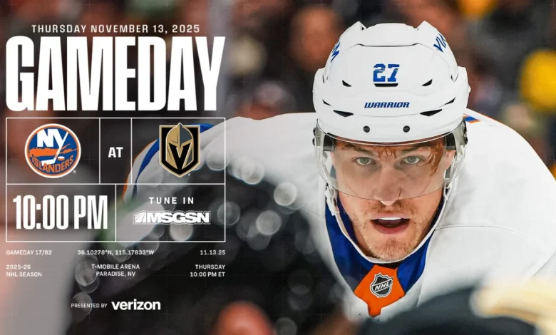 Game Preview: Islanders at Golden Knights
