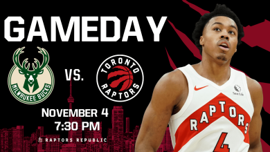 Gameday: Bucks @ Raptors, November 4th