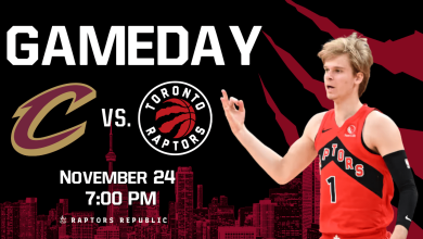 Gameday: Cavaliers @ Raptors, November 24