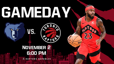 Gameday: Grizzlies @ Raptors, November 2nd
