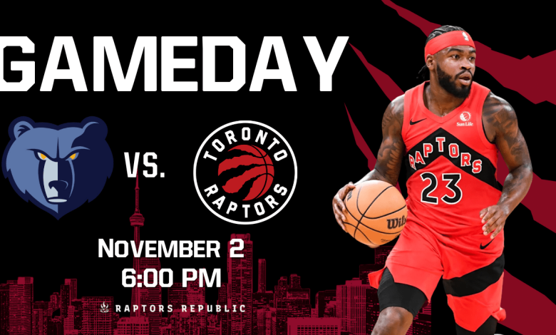 Gameday: Grizzlies @ Raptors, November 2nd