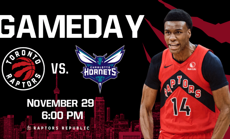 Gameday: Raptors @ Hornets, November 29