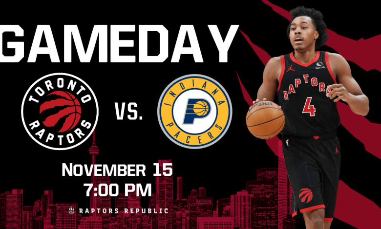 Gameday: Raptors @ Pacers, November 15