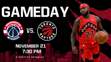 Gameday: Wizards @ Raptors, November 21
