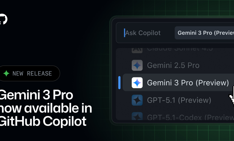Gemini 3 Pro is in public preview for GitHub Copilot