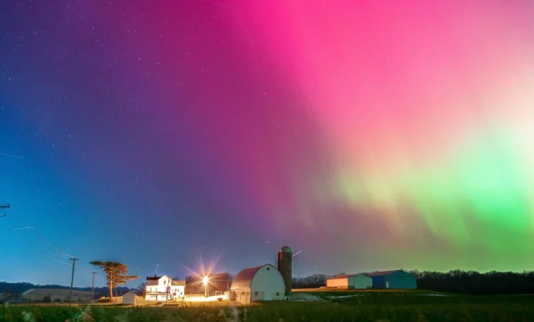 Geomagnetic storm brings dazzling northern lights to U.S. skies