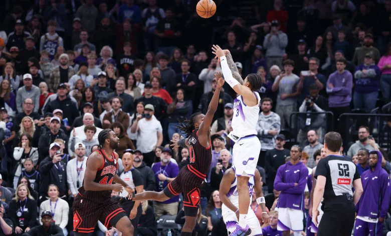 George makes late 3 in 2OT, Markkanen scores 47 as Jazz beat Bulls 150-147