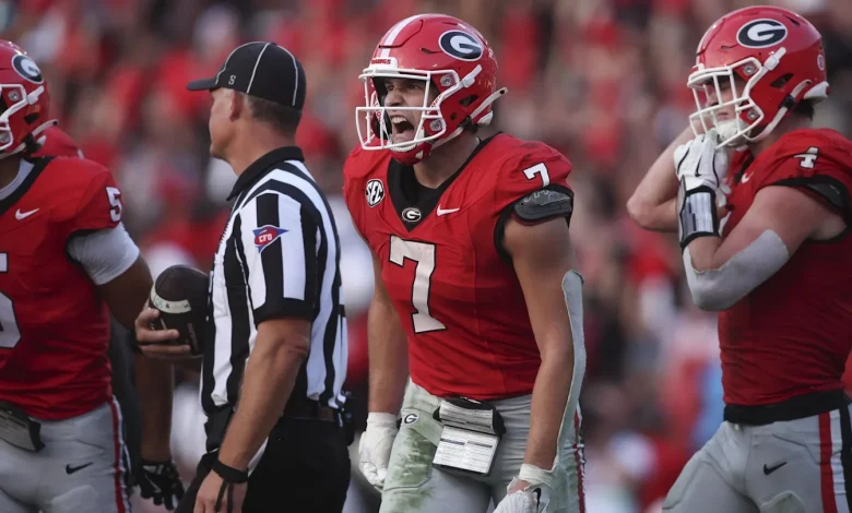 Georgia Tight End Injured in Matchup vs Mississippi State