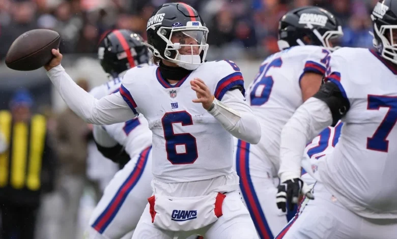 Giants QB Jaxson Dart ruled out vs. Bears with concussion