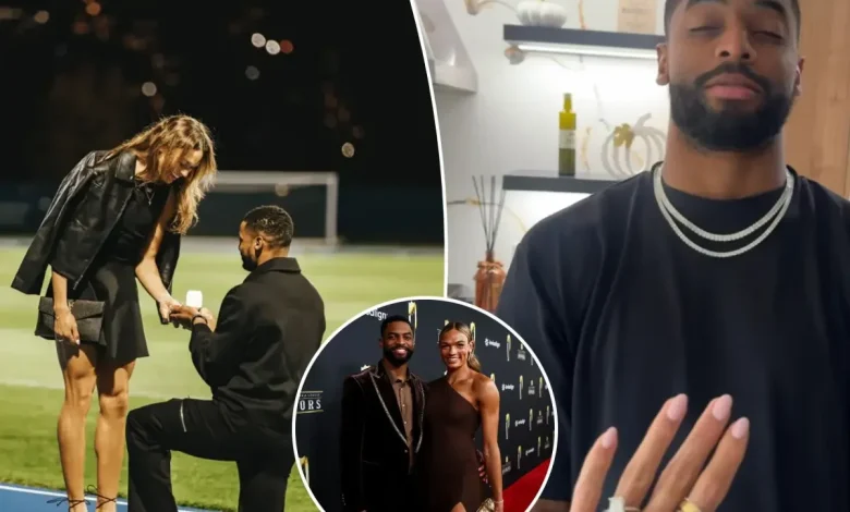 Giants star Darius Slayton engaged to track star girlfriend Anna Hall