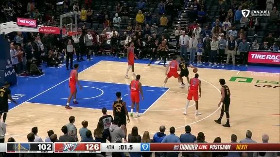 Gilgeous-Alexander's 28 points, Holmgren's perfect shooting lead Thunder in rout of Warriors