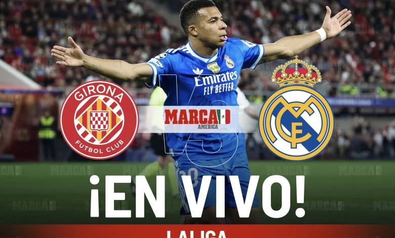 Girona vs Real Madrid EN VIVO Hoy. Partido de Kylian Mbappe en LALIGA 2025