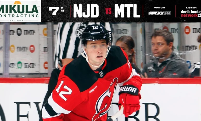 Glass Returns as Devils Face Canadiens | PREVIEW