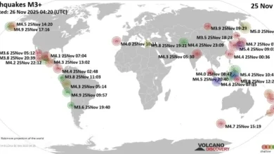 Global Earthquake Update: Tuesday, November 25, 2025
