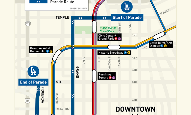 Go Metro to Dodgers Parade to celebrate 2nd straight World Series championship!