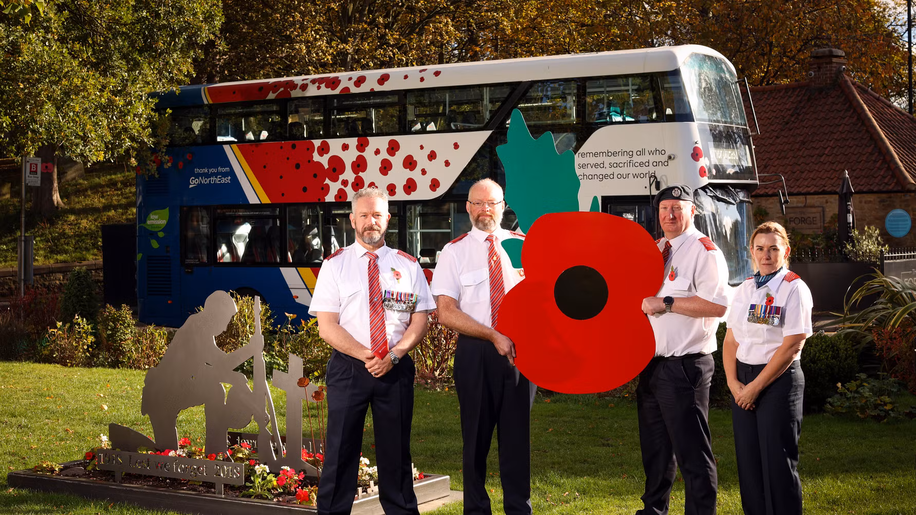 Go North East offers free travel for veterans and members of the armed forces