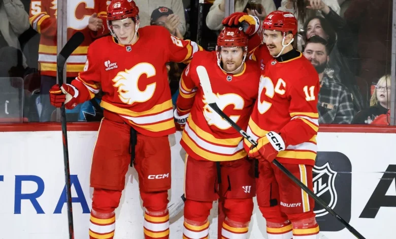 Goals still elusive, but Flames find right formula in shutout win over Sharks
