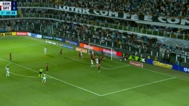 Golaço de Neymar abre placar, e gol contra de Lucas Kal amplia para Santos x Sport no Brasileiro