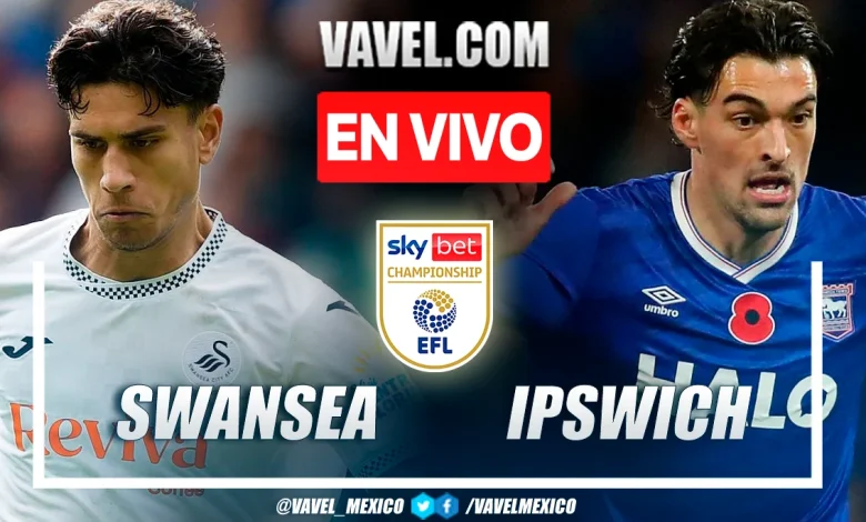 Goles y Resumen: Swansea City 1-4 Ipswich Town en EFL Championship 2025-26
