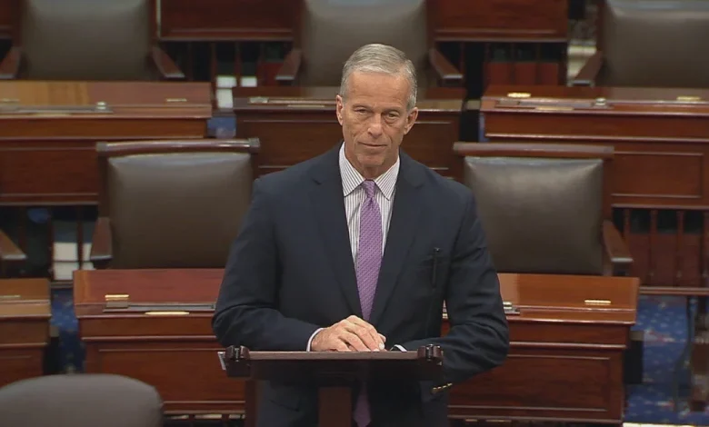 Government shutdown on verge of surpassing record as Thune says he's "optimistic" about ending impasse this week