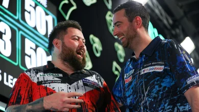 Grand Slam of Darts: Luke Humphries and Gerwyn Price set up semi-final showdown as Michael Smith's run comes to an end