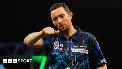 Grand Slam of Darts: Luke Humphries hits nine-darter, Luke Littler wins