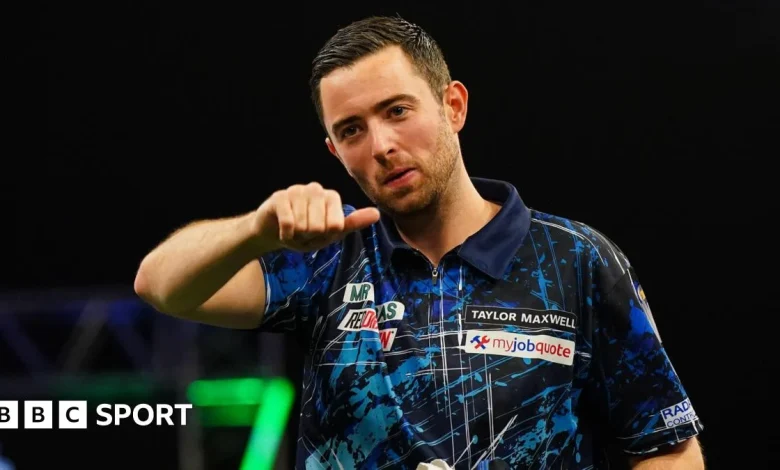 Grand Slam of Darts: Luke Humphries hits nine-darter, Luke Littler wins