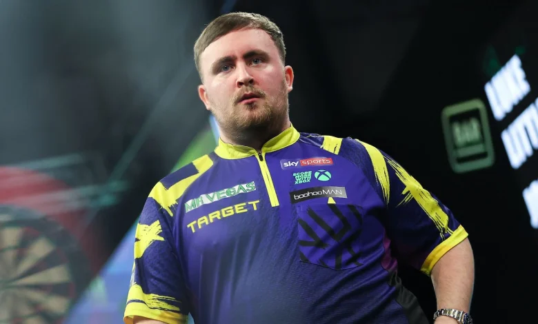 Grand Slam of Darts: Luke Littler battles through to semi-finals with victory over Josh Rock to set up meeting with Danny Noppert