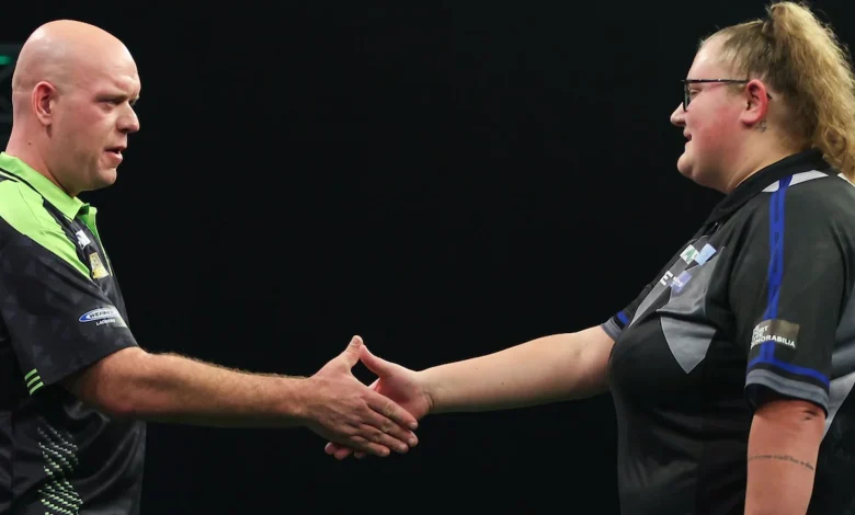 Grand Slam of Darts: Michael van Gerwen pips Beau Greaves in final-leg thriller as Luke Littler, Luke Humphries make winning starts