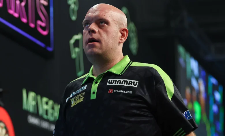 Grand Slam of Darts: Michael van Gerwen stunned by Danny Noppert after Luke Littler cruises into quarter-finals to set up Josh Rock clash