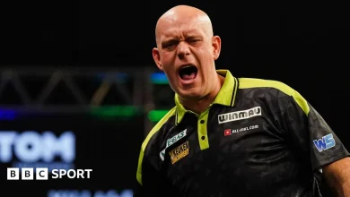 Grand Slam of Darts: Michael van Gerwen survives Beau Greaves scare as Luke Littler wins