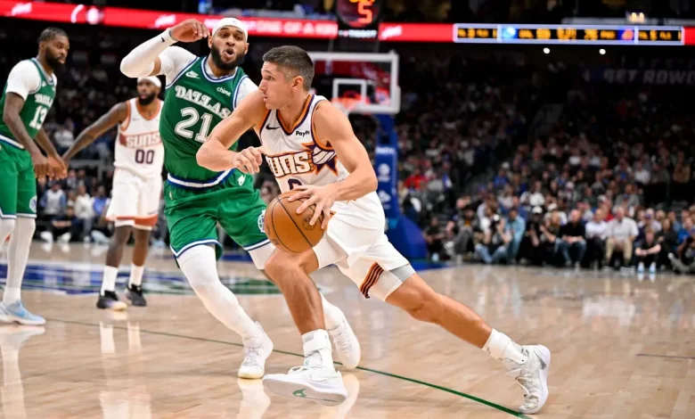 Grayson Allen leaves Phoenix Suns' game after colliding with Pacers' big