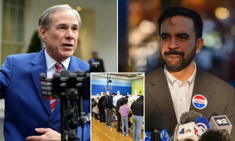 Greg Abbott bizarrely threatens ‘100% tariff’ on New Yorkers fleeing to Texas if Zohran Mamdani wins