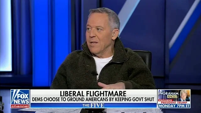 Greg Gutfeld cheers on the government shutdown so he can “skip Thanksgiving” and claims “it’s not a big problem” for travel