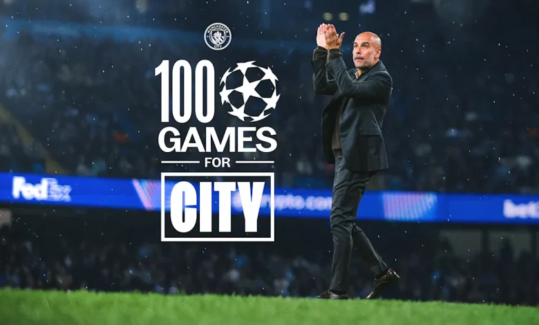 Guardiola’s record as he hits 100 for City in the Champions League