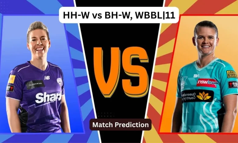 HH-W vs BH-W, WBBL|11 Match Prediction: Who will win today’s game between Hobart Hurricanes and Brisbane Heat?