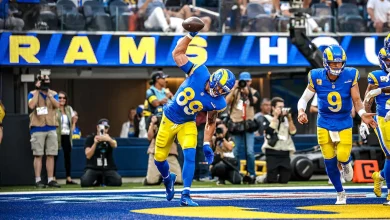 HIGHLIGHTS: Rams TE Tyler Higbee catches for a touchdown & hits a Dodgers-themed celebration against the Saints