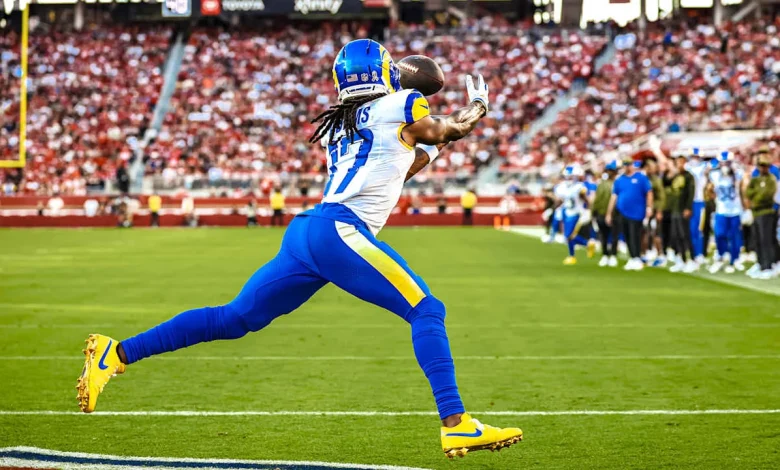 HIGHLIGHTS: Rams WR Davante Adams brings in a 2-yard touchdown catch against the 49ers