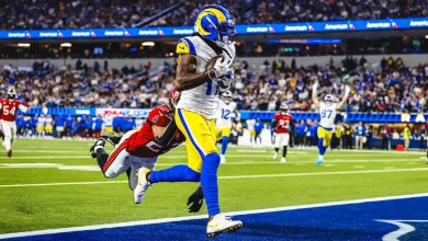 HIGHLIGHTS: Rams WR Davante Adams catches a 24-yard touchdown dime from QB Matthew Stafford against the Buccaneers