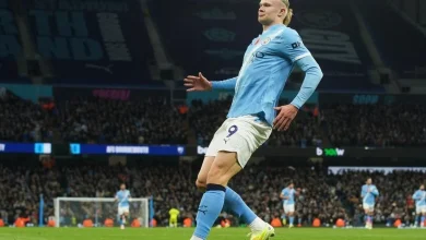 Haaland pulls out robot celebration after scoring again for Man City